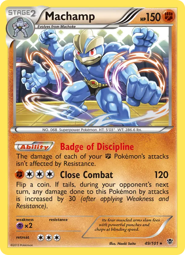 Machamp 49 card from Plasma Blast