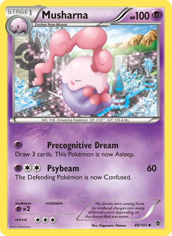 Musharna 40 card from Plasma Blast