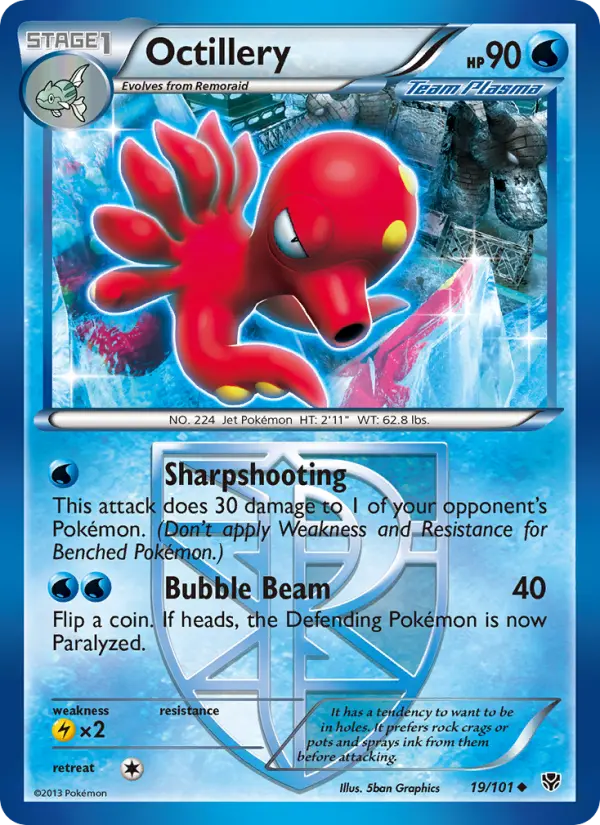Octillery 19 card from Plasma Blast