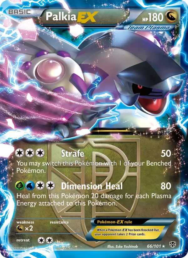 Palkia-EX 66 card from Plasma Blast