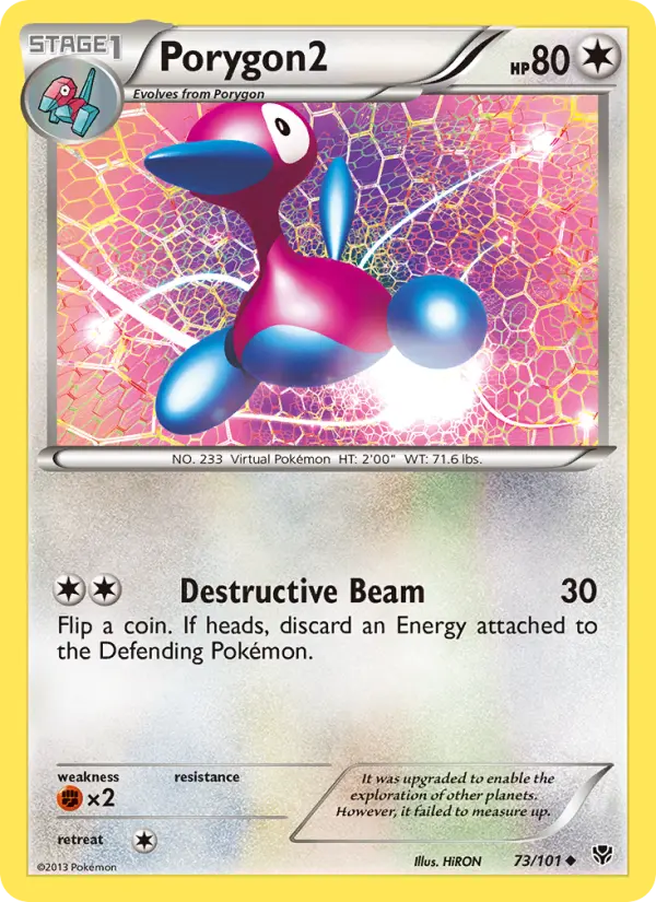 Porygon2 73 card from Plasma Blast