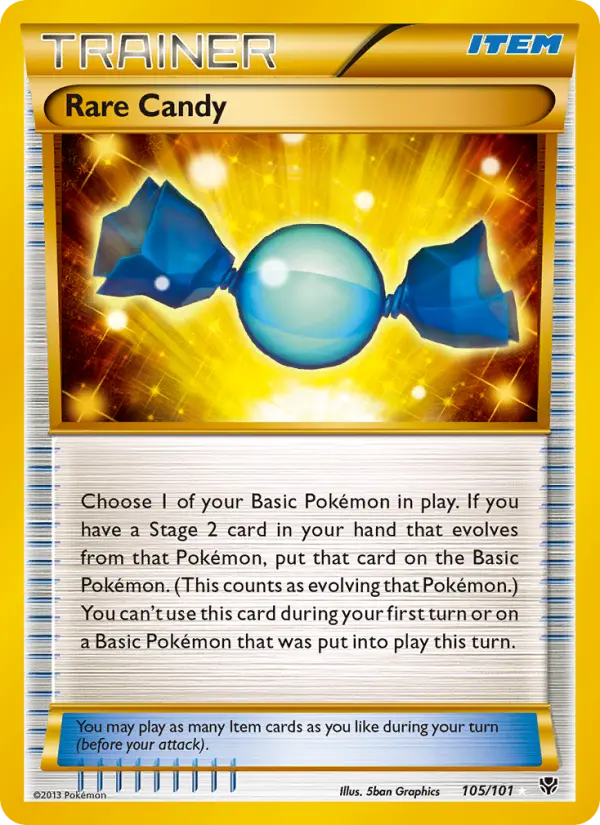 Rare Candy 105 — Plasma Blast 105, Holofoil finish