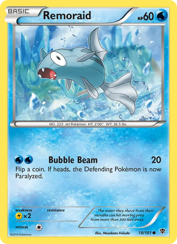 Remoraid 18 card from Plasma Blast