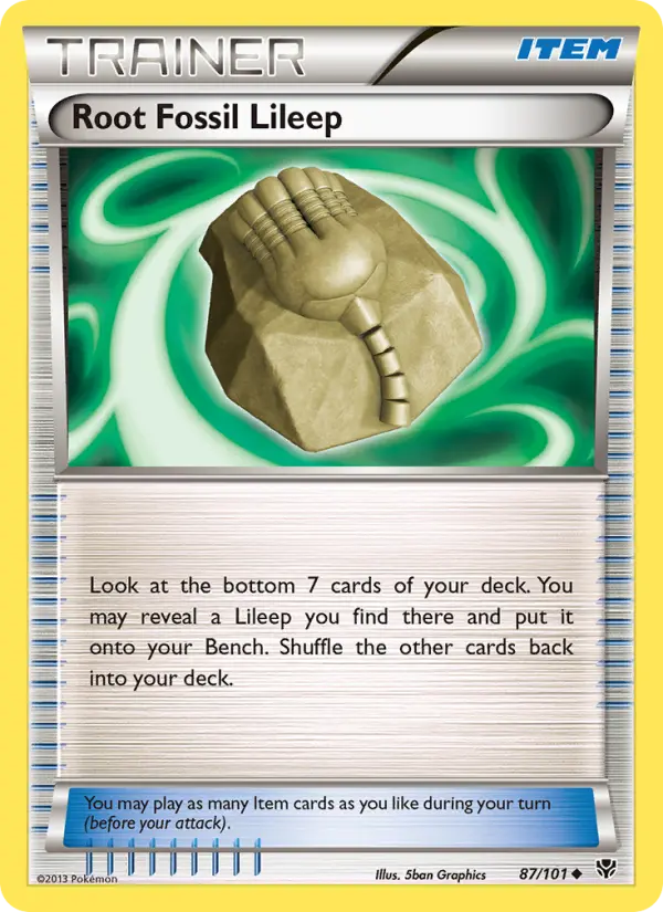 Root Fossil Lileep 87 — Plasma Blast 87, Normal finish