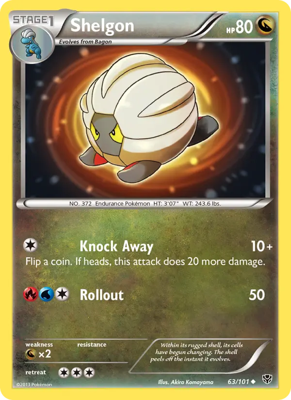 Shelgon 63 card from Plasma Blast