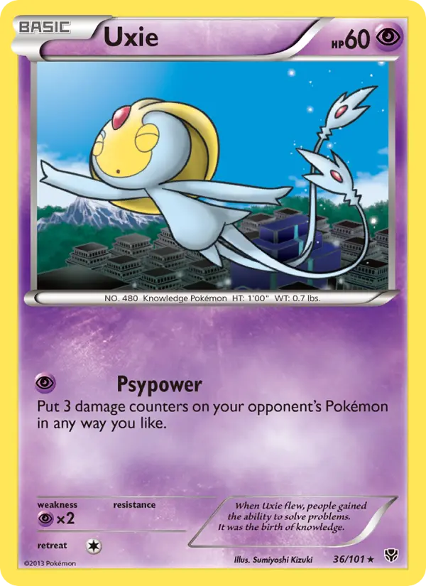 Uxie 36 card from Plasma Blast
