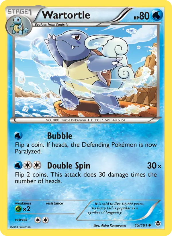 Wartortle 15 — Plasma Blast 15, Normal finish