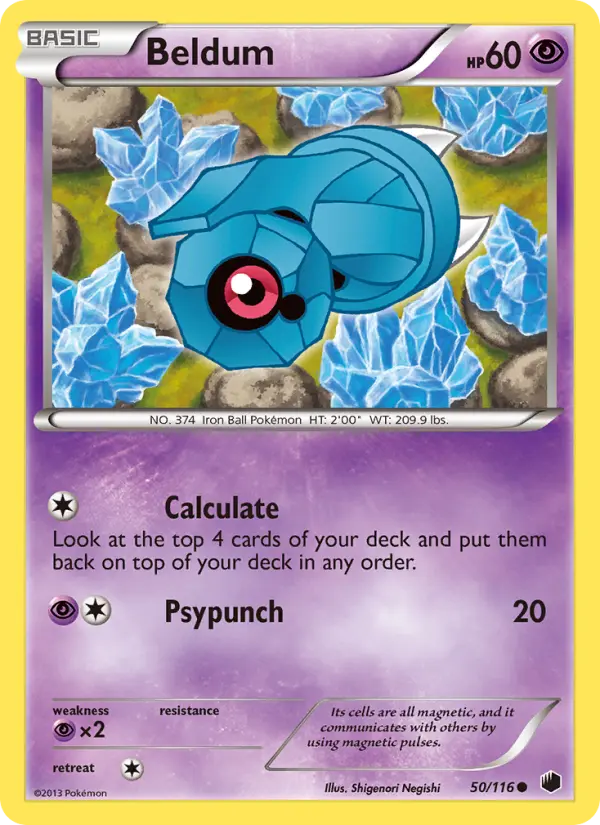 Beldum 50 card from Plasma Freeze