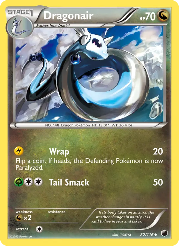 Dragonair 82 card from Plasma Freeze