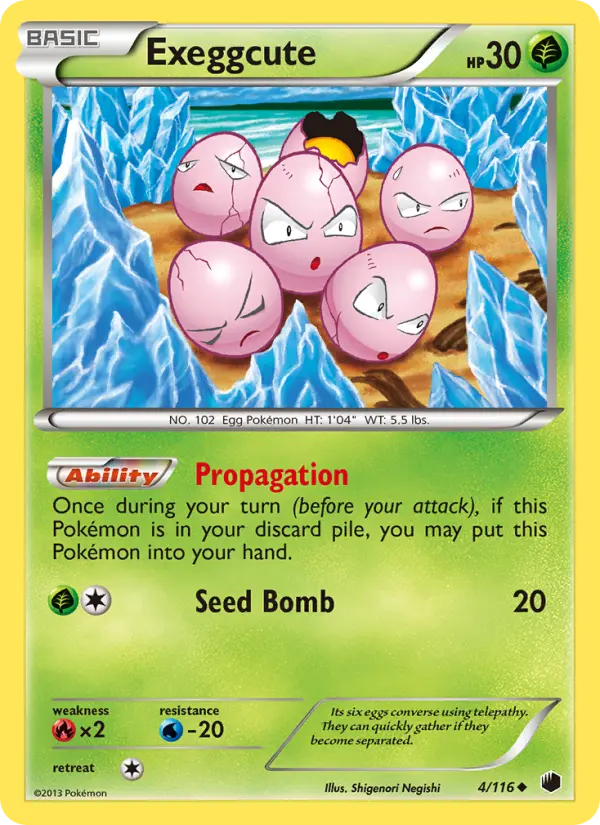 Exeggcute 4 card from Plasma Freeze