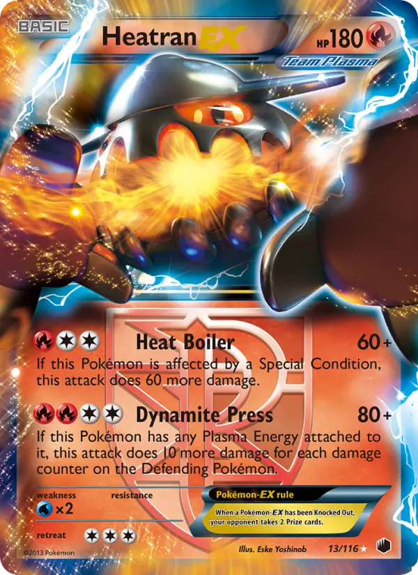 Heatran-EX 13 card from Plasma Freeze