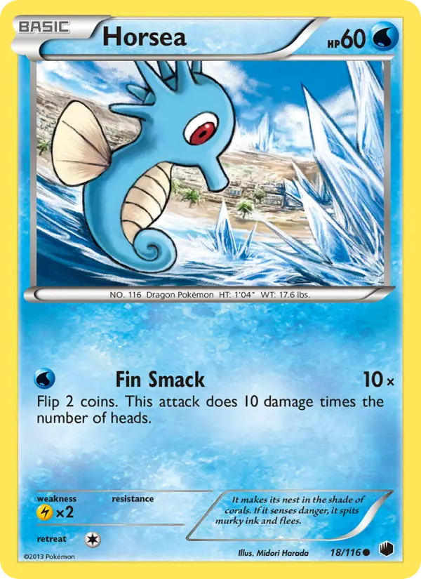 Horsea 18 card from Plasma Freeze