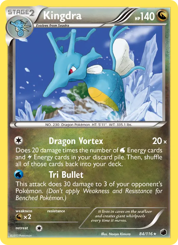Kingdra 84 card from Plasma Freeze