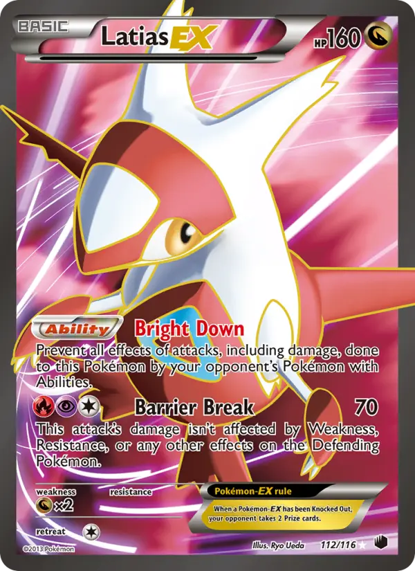 Latias-EX 112 card from Plasma Freeze