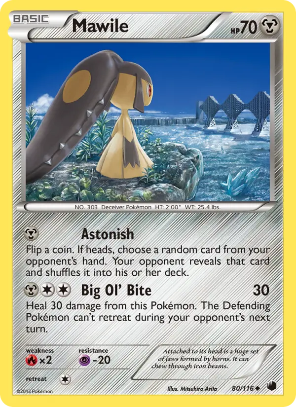 Mawile 80 card from Plasma Freeze