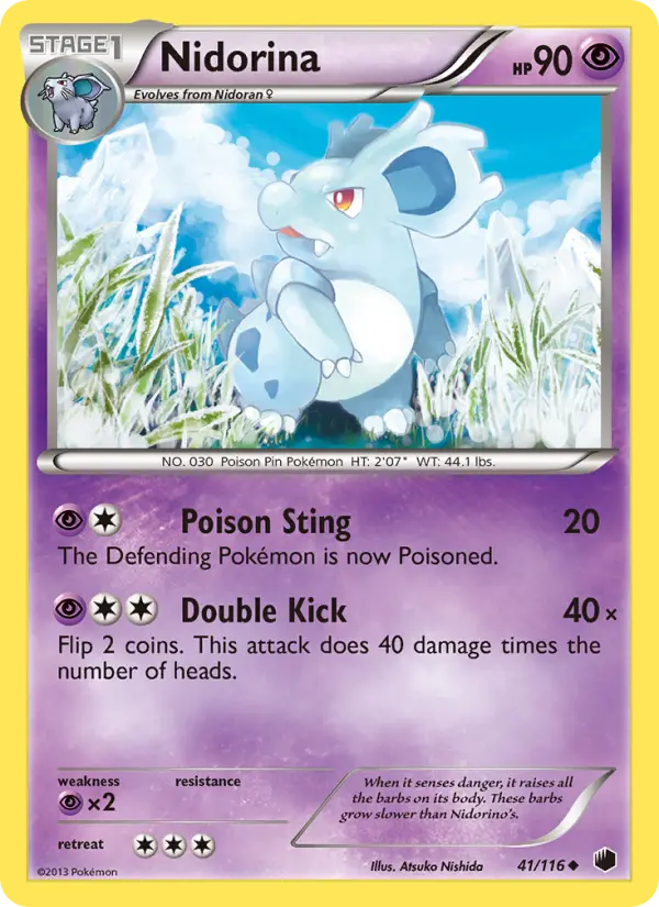 Nidorina 41 card from Plasma Freeze