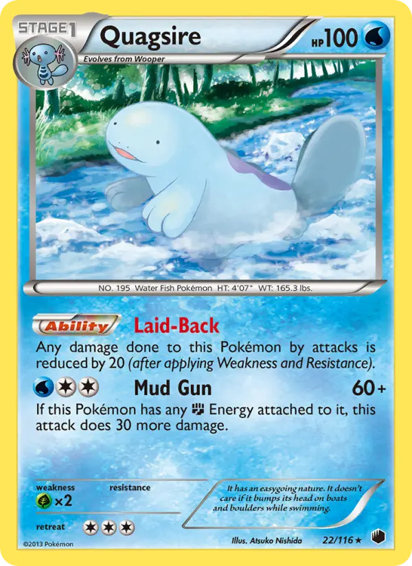 Quagsire 22 card from Plasma Freeze