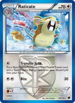 Raticate — Plasma Freeze #88