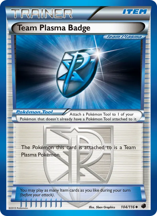 Team Plasma Badge 104 — Plasma Freeze 104, Normal finish