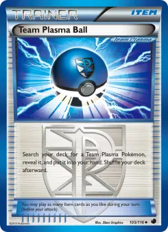Team Plasma Ball 105 — shown as an example of the Reverse Holofoil finish