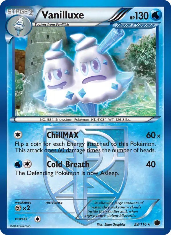 Vanilluxe 29 — Plasma Freeze 29, Normal finish