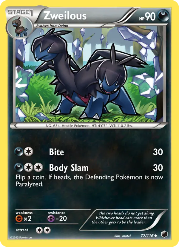 Zweilous 77 card from Plasma Freeze