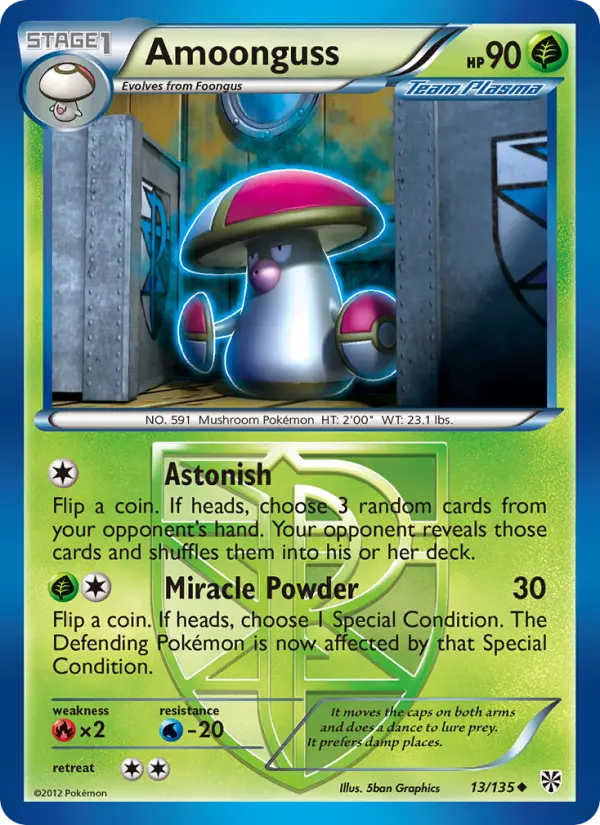 Amoonguss 13 card from Plasma Storm
