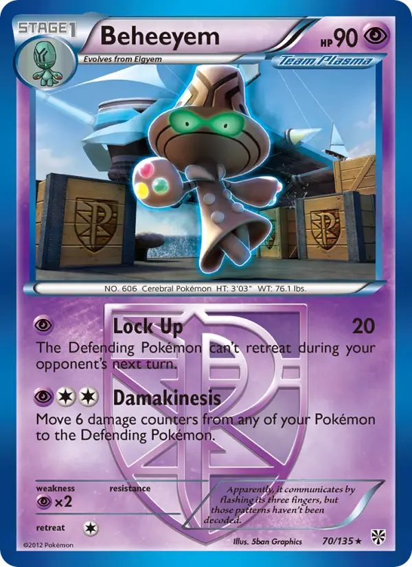 Beheeyem 70 card from Plasma Storm