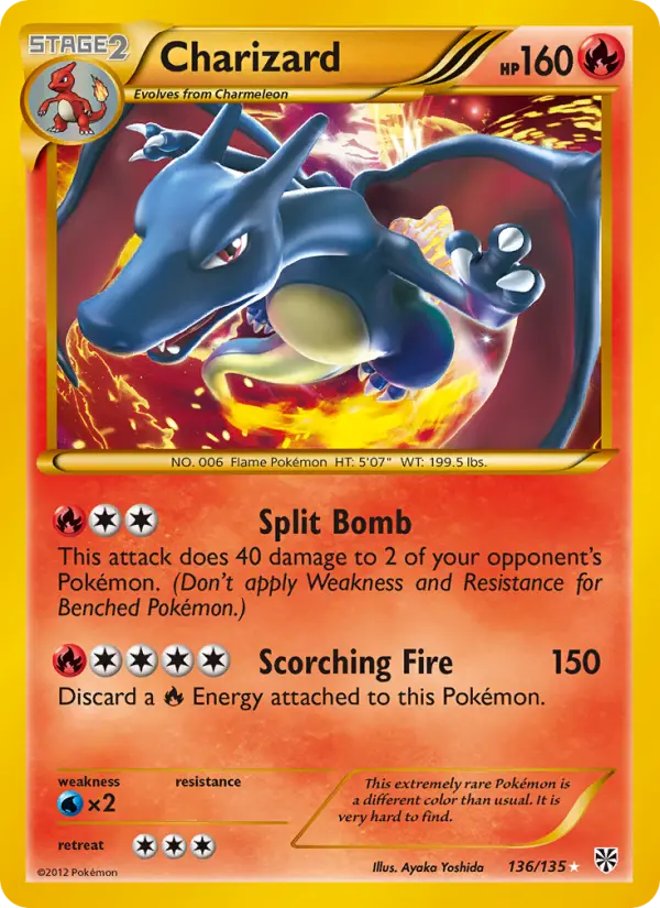 Charizard 136 — the most expensive Plasma Storm card