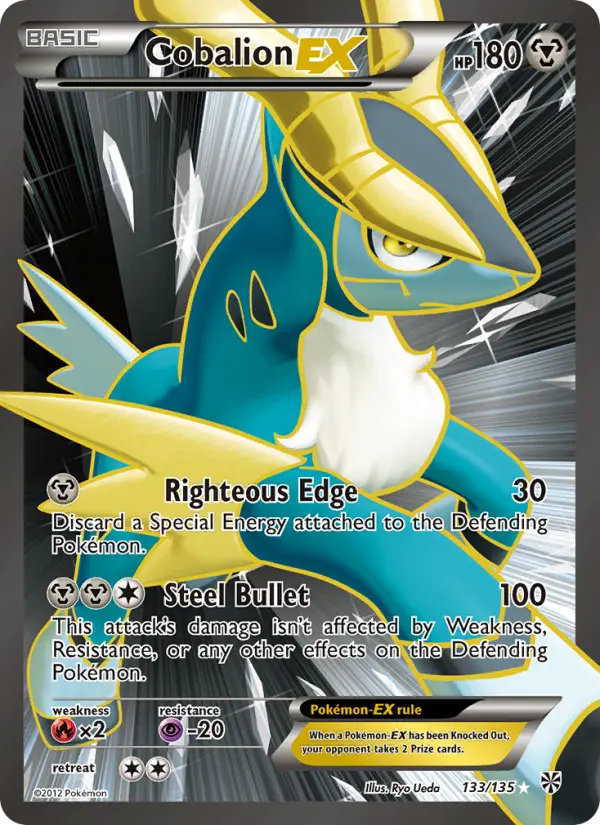 Cobalion-EX 133 — Plasma Storm 133, Holofoil finish