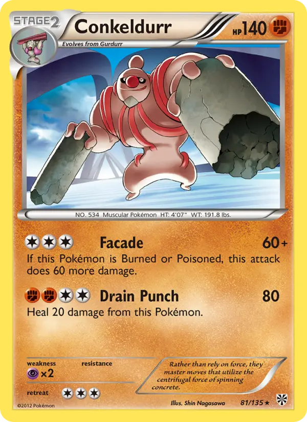 Conkeldurr 81 card from Plasma Storm