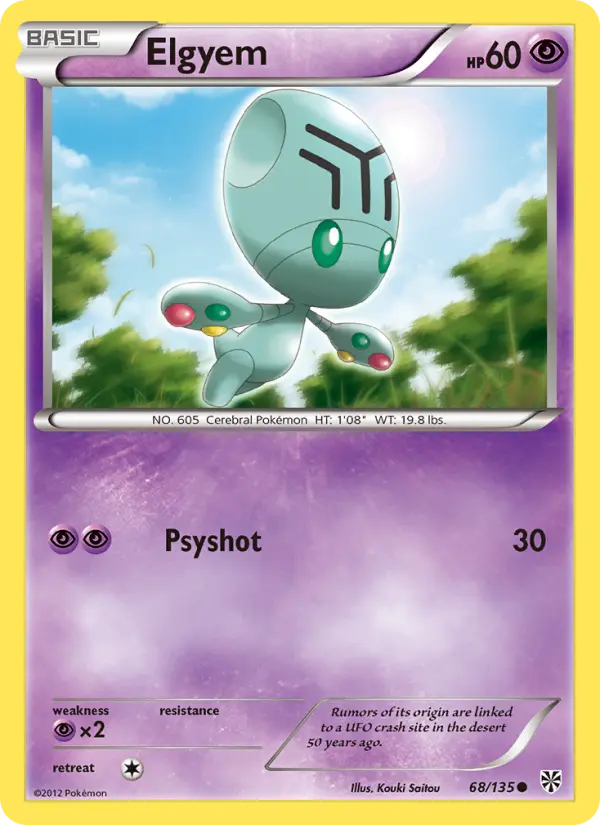 Elgyem 68 card from Plasma Storm