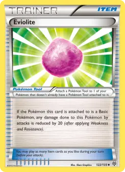 Eviolite 122 — shown as an example of the Reverse Holofoil finish