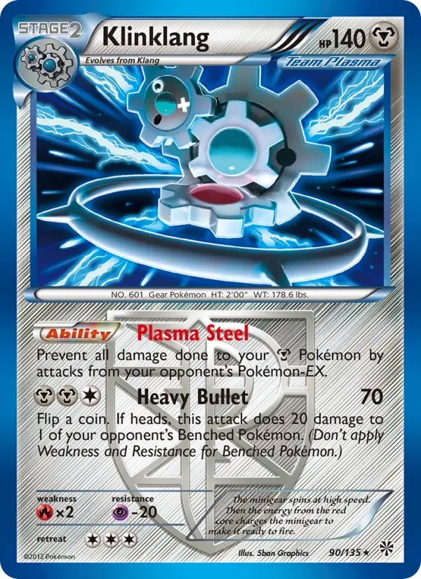Klinklang 90 card from Plasma Storm