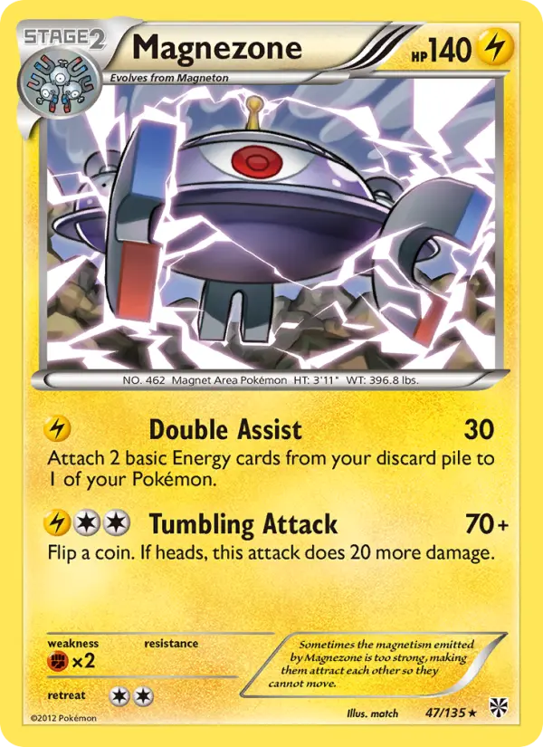 Magnezone 47 card from Plasma Storm