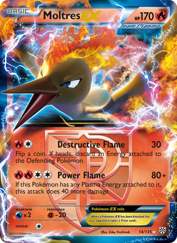 Moltres-EX 14 — Plasma Storm 14, Holofoil finish