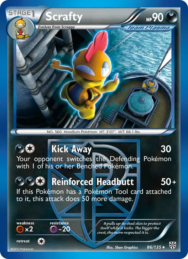 Scrafty 86 card from Plasma Storm