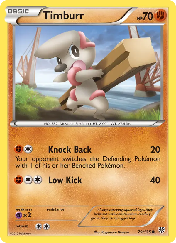 Timburr 79 card from Plasma Storm