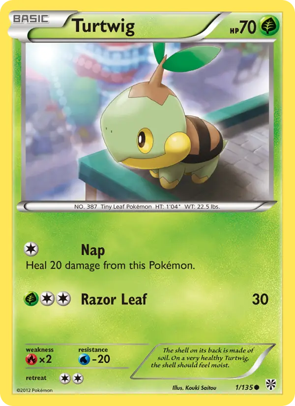 Turtwig 1 card from Plasma Storm
