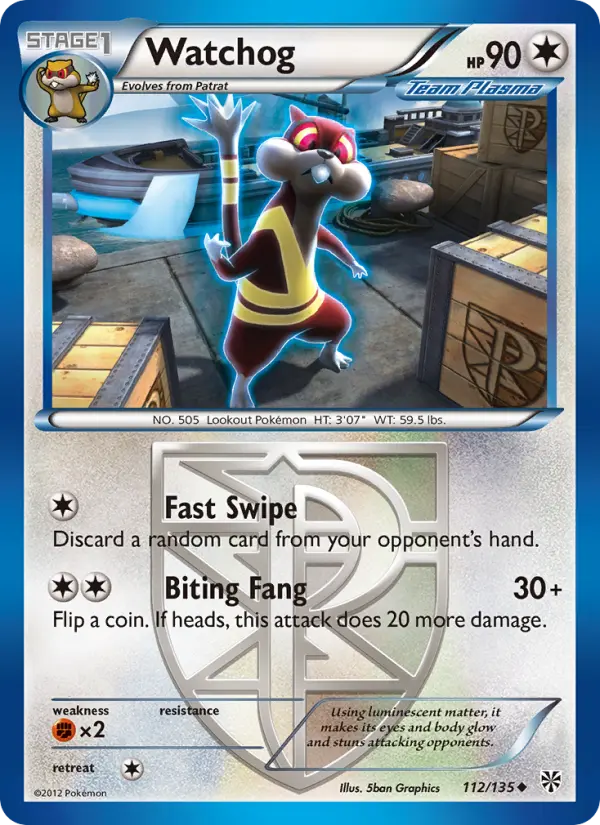 Watchog 112 card from Plasma Storm