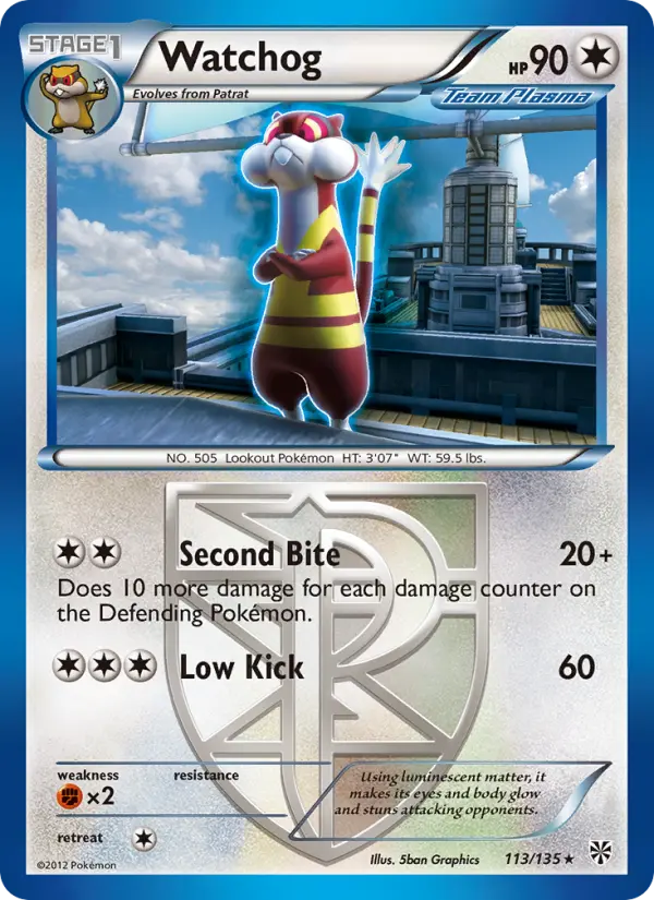 Watchog 113 card from Plasma Storm