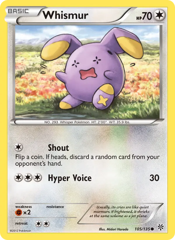 Whismur 105 — Plasma Storm 105, Normal finish