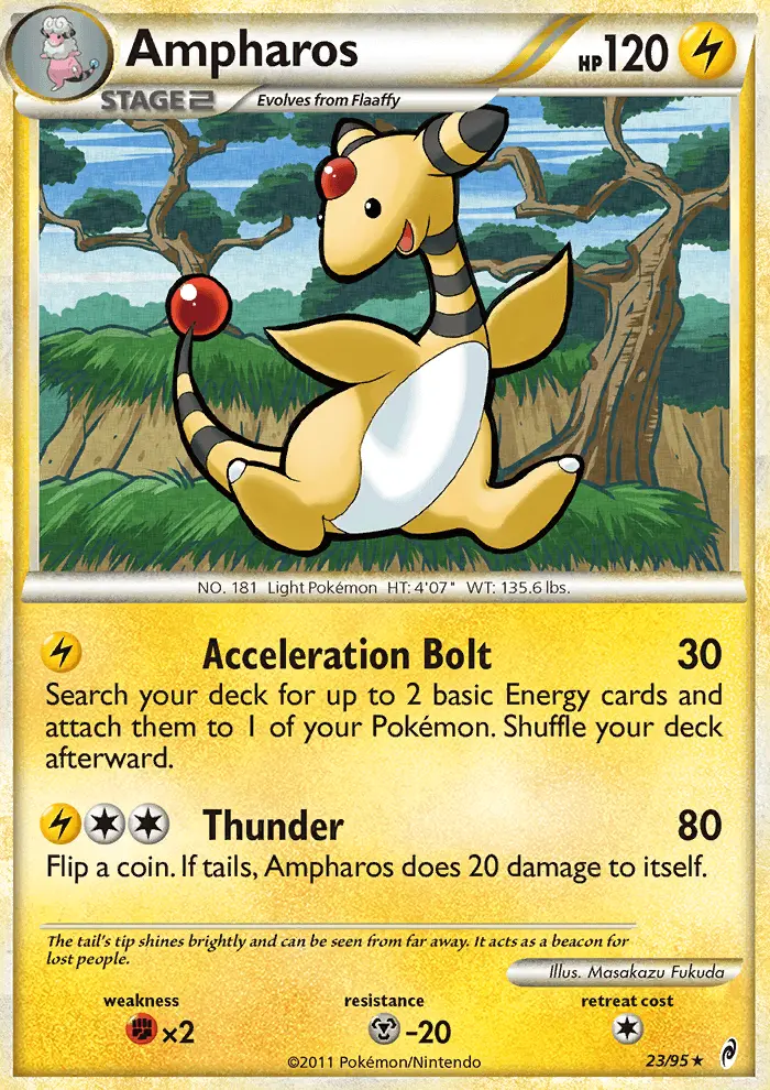 Ampharos 23 card from Call of Legends
