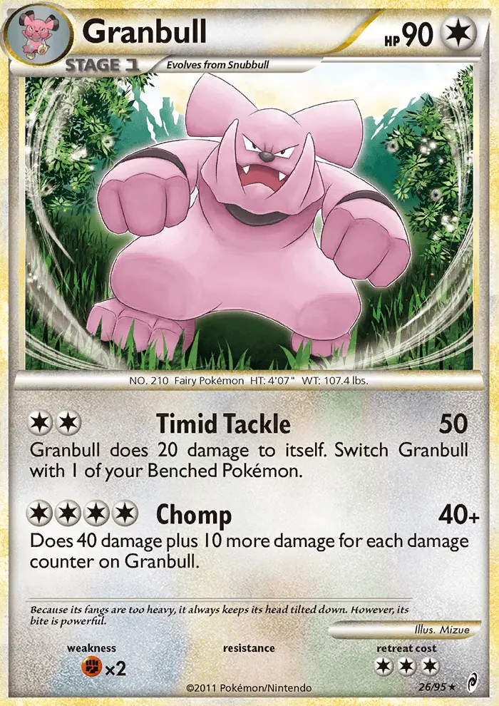 Granbull 26 — Call of Legends 26, Normal finish