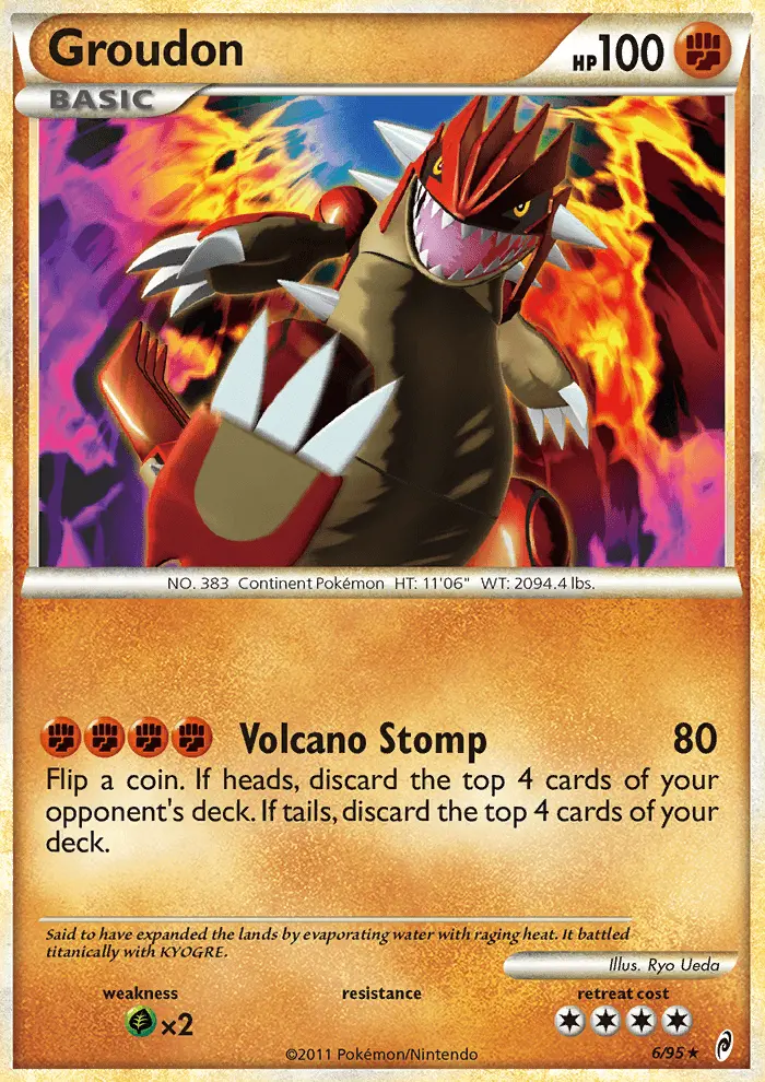 Groudon 6 — Call of Legends 6, Holofoil finish