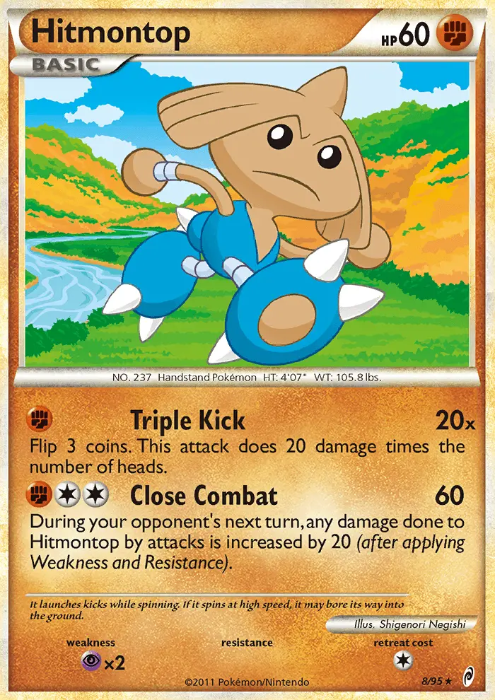 Hitmontop 8 — Call of Legends 8, Holofoil finish