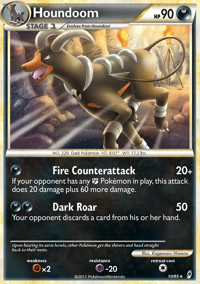 Houndoom 10 — Call of Legends 10, Holofoil finish