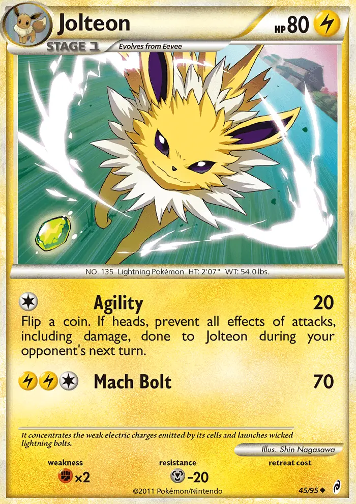 Jolteon 45 card from Call of Legends