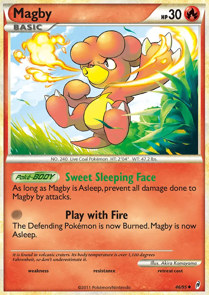 Magby 46 card from Call of Legends