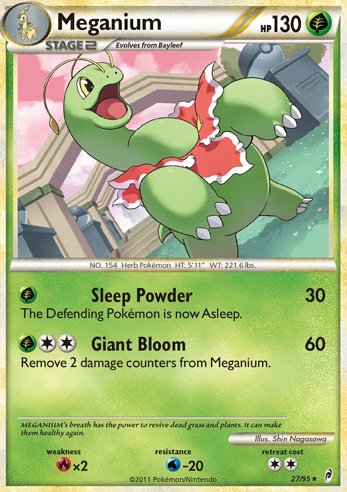 Meganium 27 card from Call of Legends